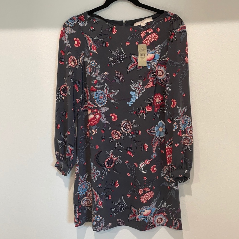 LOFT Tufted Sleeve Dress